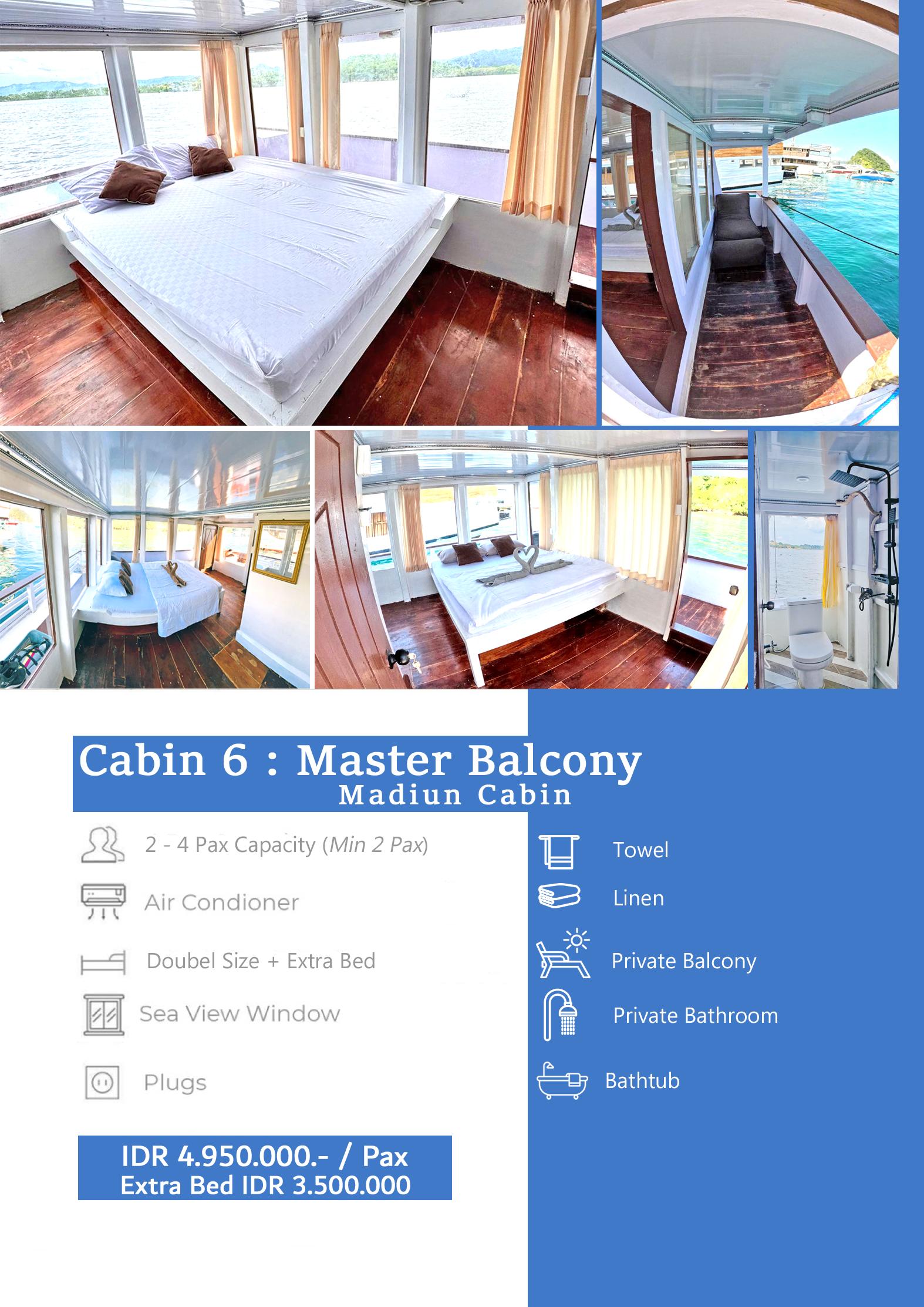 Madiun Cabin - Master Balcony + Bathtub