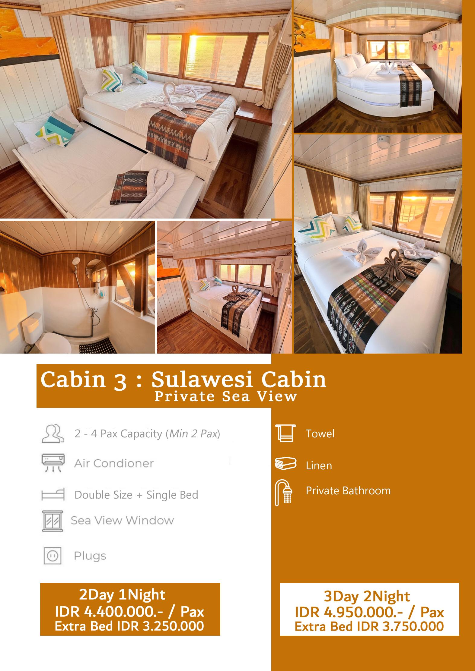 Sulawesi Cabin - Private Sea View